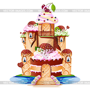 Sweet castle  - vector clipart / vector image