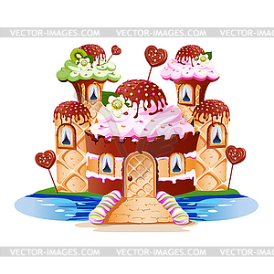 Sweet castle  - vector image