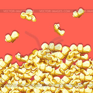 Popcorn pattern - vector clipart