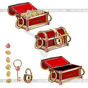 Treasure Chest  - vector clipart / vector image