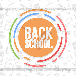 School background - vector clipart / vector image