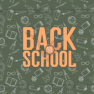 School background - vector image