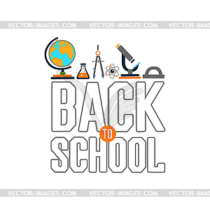 School background - vector image