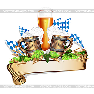 Vector illustration for a beer festival - vector image