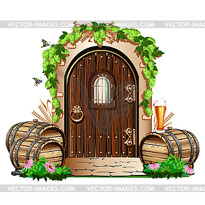 Door to pub - vector EPS clipart