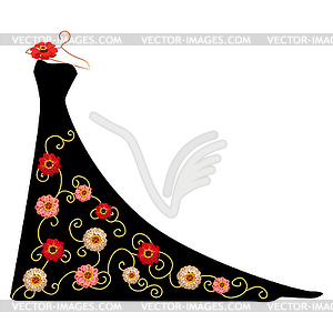 dress silhouette clip art