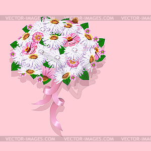 Beautiful wedding bouquet - vector image