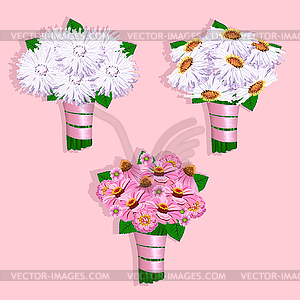 Beautiful wedding bouquet - vector image