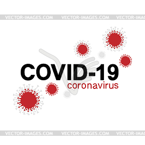 Coronavirus label - vector clip art