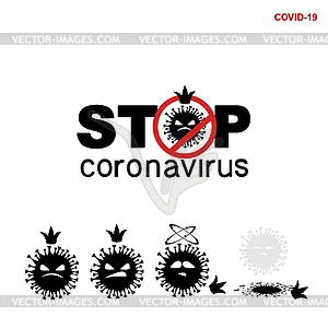 Stop coronavirus - vector clip art