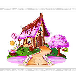 Magic sweet house - vector clip art