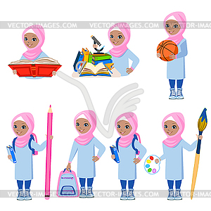 Muslim girl - vector image