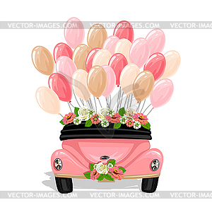 Wedding car  - vector clip art