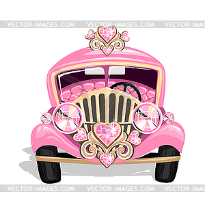 Princess car  - vector clipart