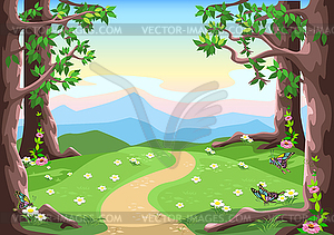 Fairy tale landscape  - vector image