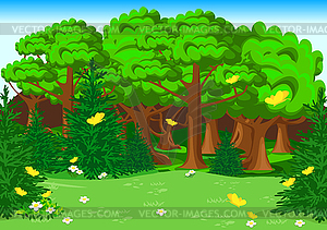 Forest Glade  - vector clip art