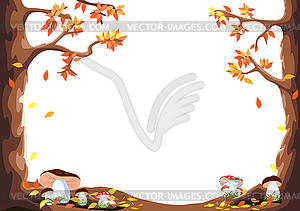 Autumn forest  - vector image