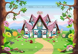 Fairytale background  - vector clipart