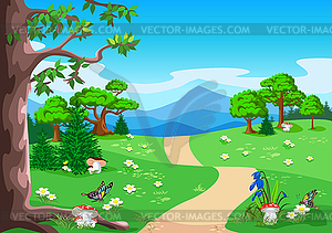 Fairy tale landscape  - vector image