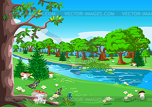 Fairy tale landscape  - vector clip art