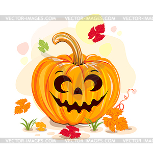 Halloween pumpkin - vector image