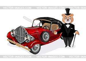 Bear gentleman  - vector clip art