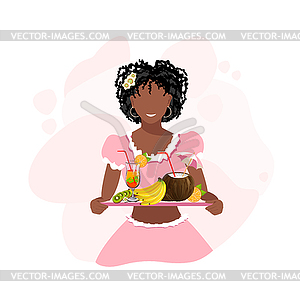 Waitress  - vector clipart