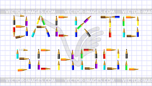 Back to school - vector clipart