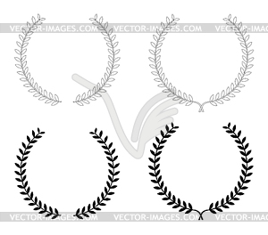 Laurel wreaths - vector image