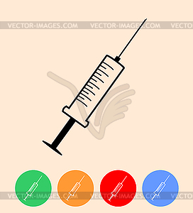 Syringe - vector clipart