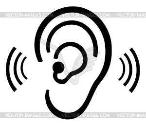 Ear symbol - vector image