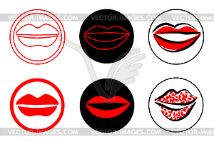 Lips - stock vector clipart