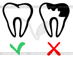 Teeth icon - vector image