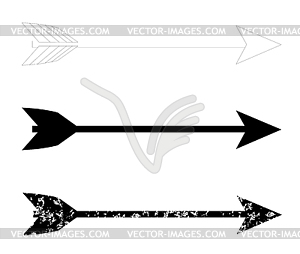 Bow arrow - vector image