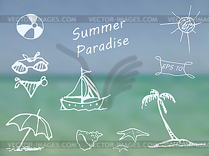 Summer Paradise - vector image