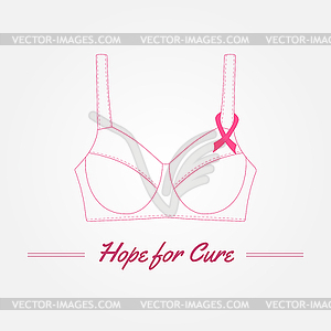 Breast Cancer Awareness Background - vector clipart