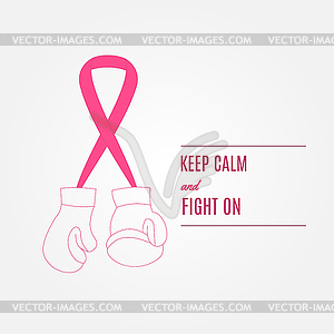 Breast Cancer Awareness Background - vector clipart