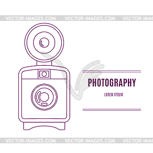 Old camera - vector clipart