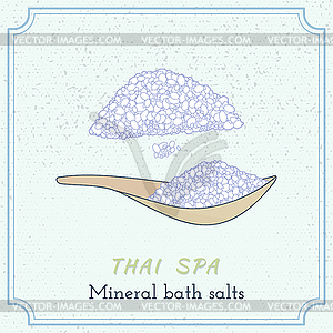 Thai massage and spa design elements - vector clip art