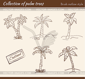 Palm Tree Collection - vector EPS clipart