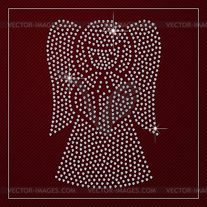 Rhinestone Holiday Season Template - vector clipart