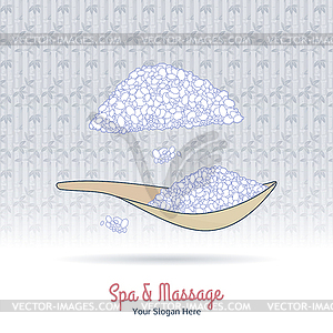 Thai massage and spa design elements - vector clip art