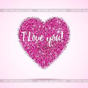 Valentines Day template - vector clipart / vector image