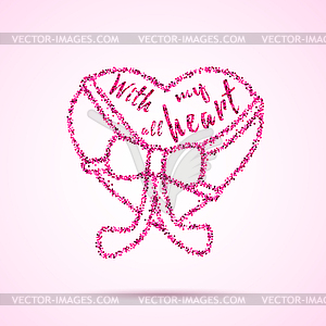 Valentines Day template - vector image