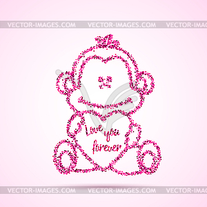 Valentines Day template - vector image