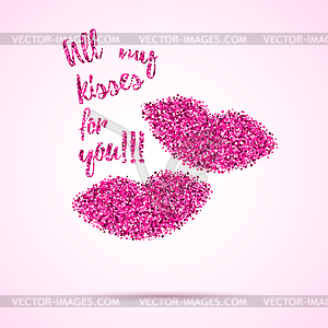 Valentines Day template - vector clip art