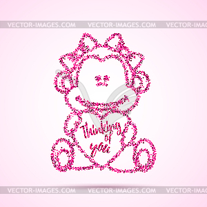 Valentines Day template - vector image