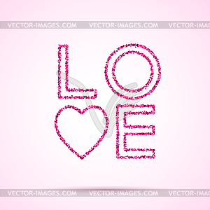 Valentines Day template - vector image