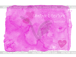 Pink watercolor background - vector clipart