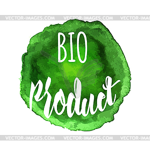 Natural organic icon, label - vector clipart